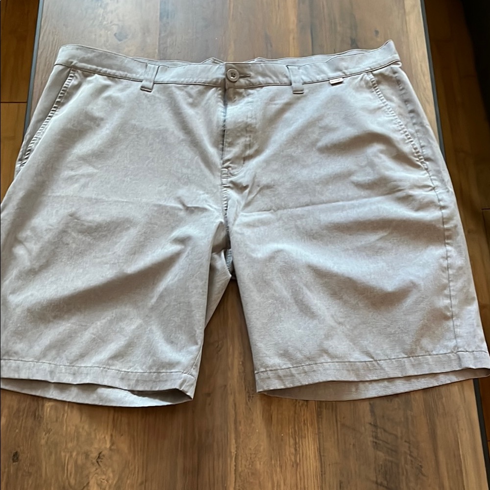 Travis Mathew Gray Flat Front Shorts